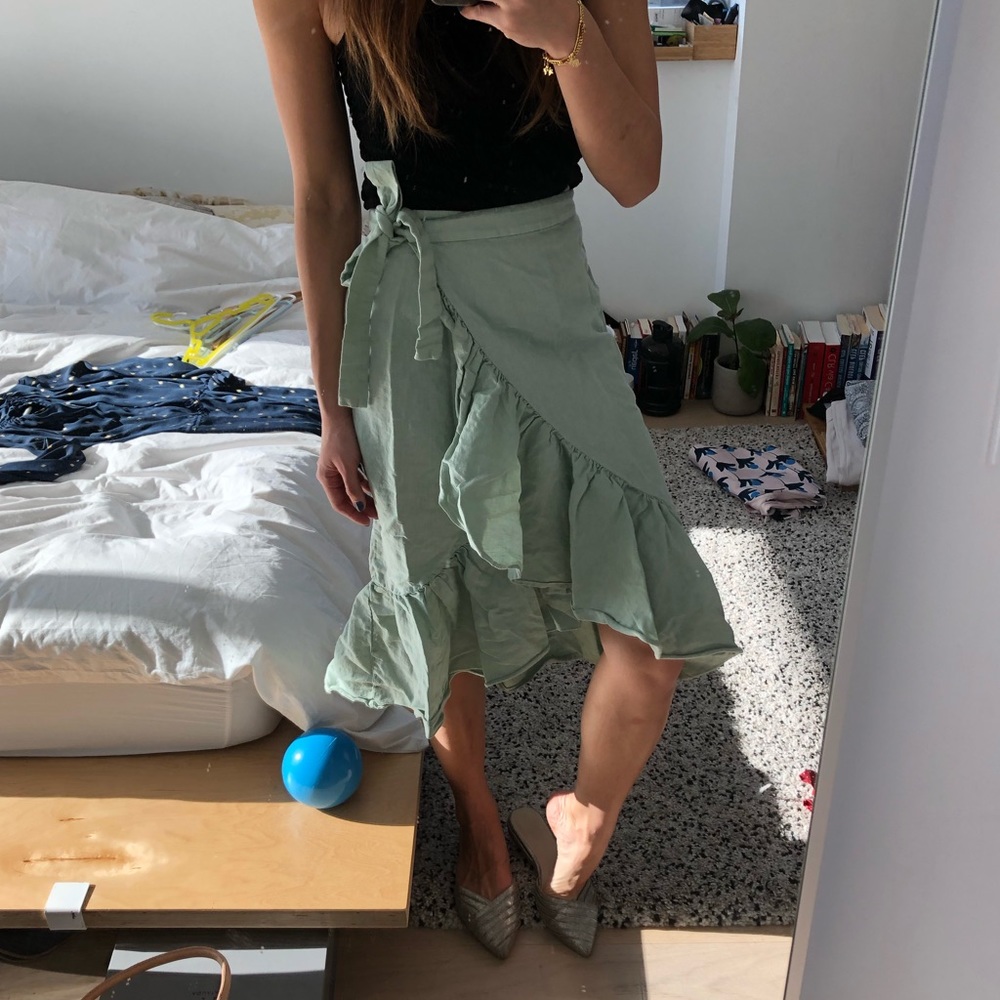 Zara Green Skirt XS